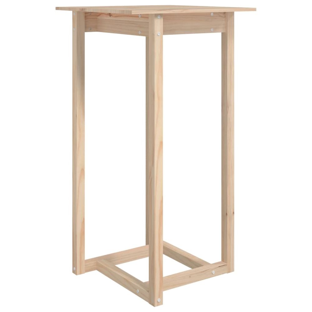 Vidaxl Barový stolík 60x60x110 cm masívne borovicové drevo